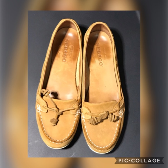 Sebago Shoes - Sebago Felucca Lace Leather Moc Shoe Size 7.5